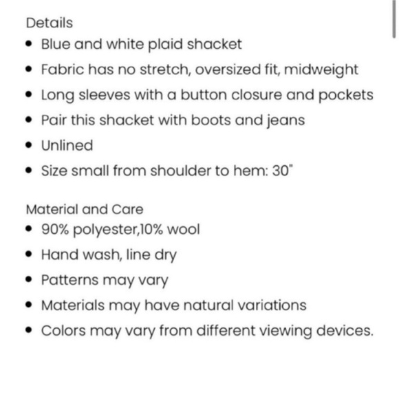 NEW in bag Pink Lily Meet You Outside Shacket. - Picture 9 of 10